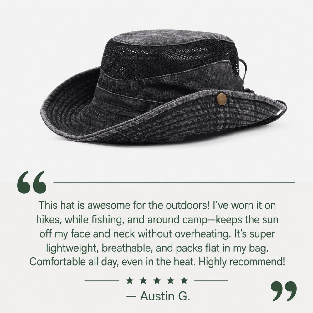 Panama Sun Hat – Breathable Wide Brim with UV Sun Protection