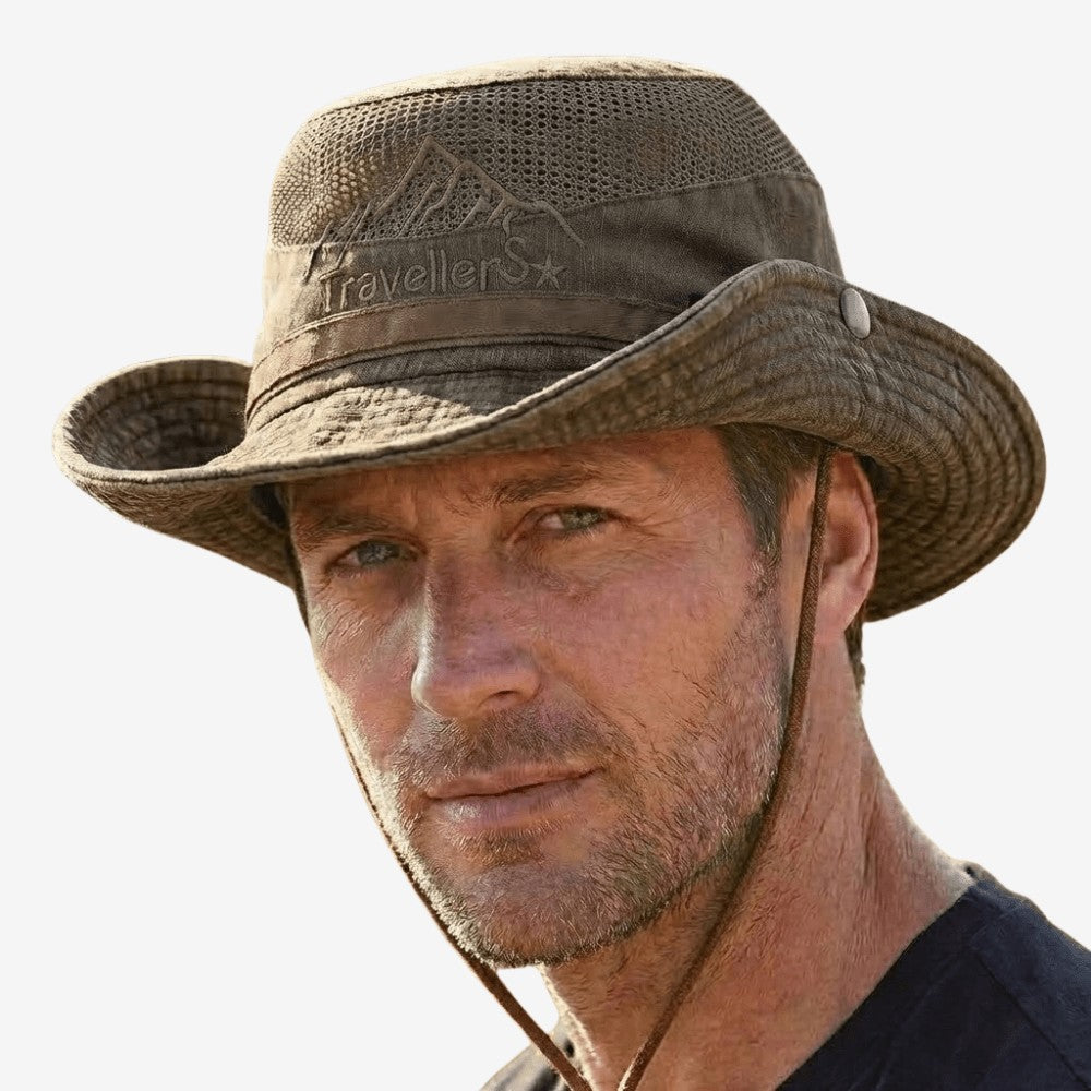 Panama Sun Hat – Breathable Wide Brim with UV Sun Protection – Green