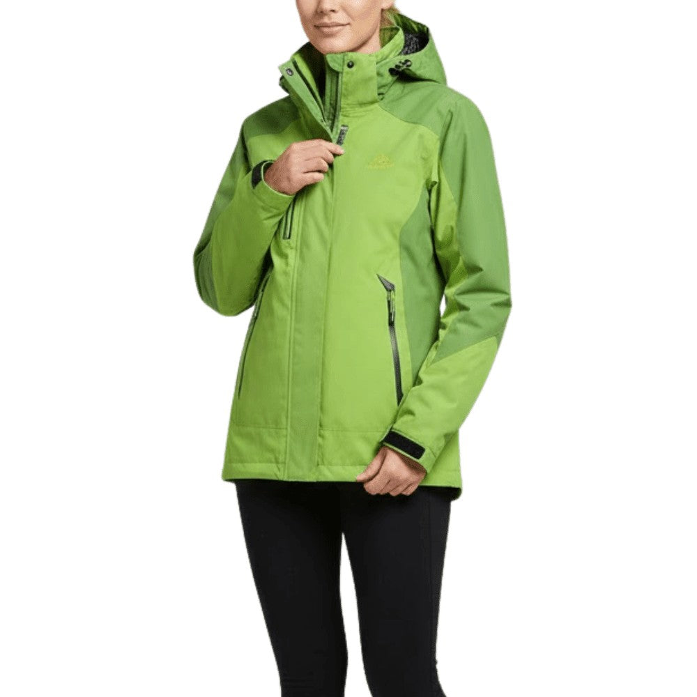 Rain Jacket – Waterproof Insulated Outdoor Jacket – Green