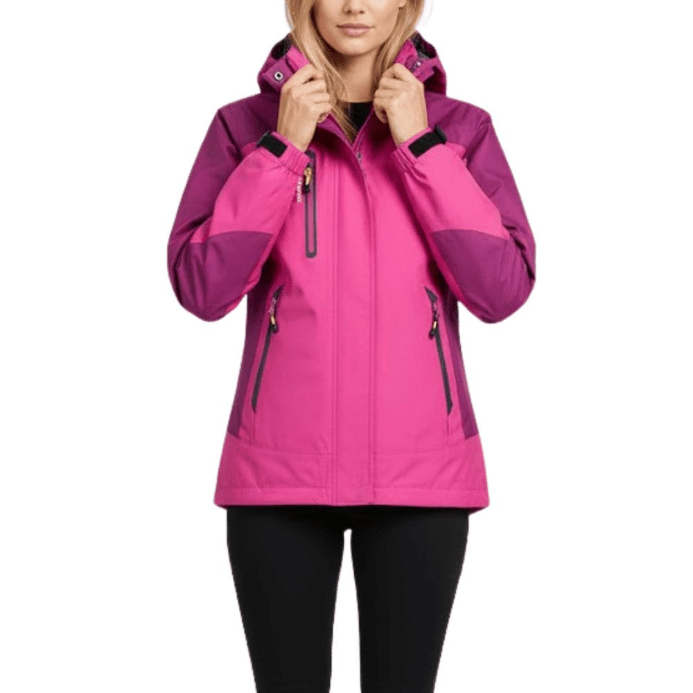 Rain Jacket – Waterproof Insulated Outdoor Jacket – Pink