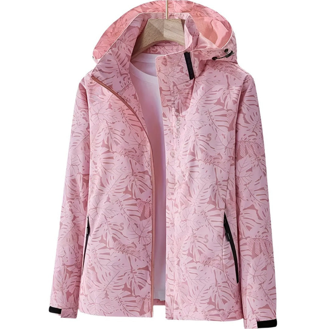 Rain Jacket – Women's Wind & Waterproof Outdoor Shell – Pink