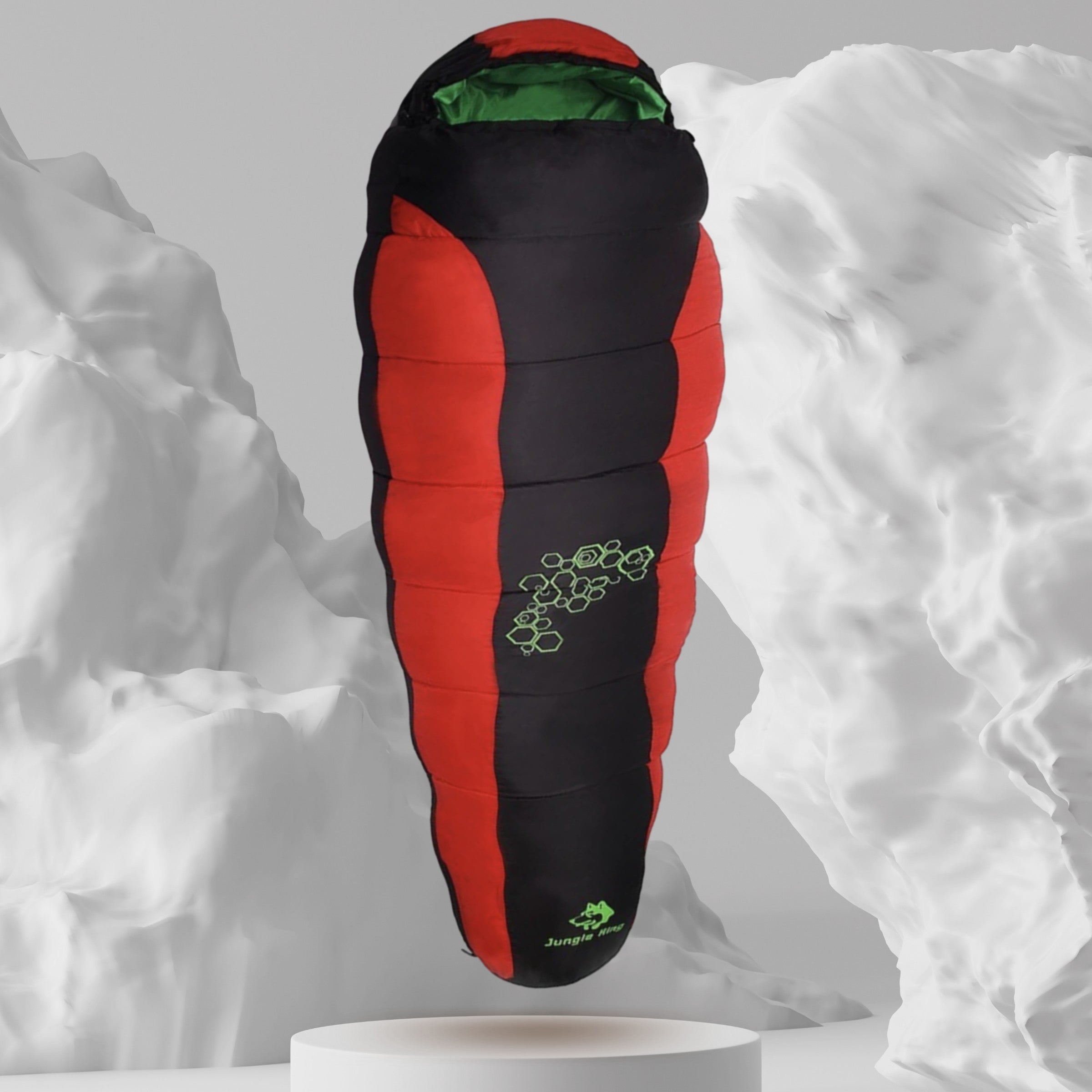 Sleeping Bag – Down -15°C Sarcophagus Winter Trekking Bag – Red