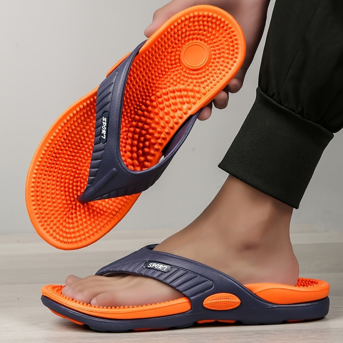 Slides – Lightweight Slip-Resistant EVA Sliders – Orange