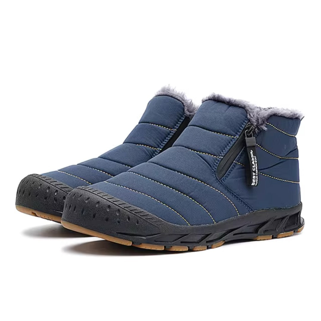 Snow Boots – Men's Insulated Lined Winter Boots – Blue