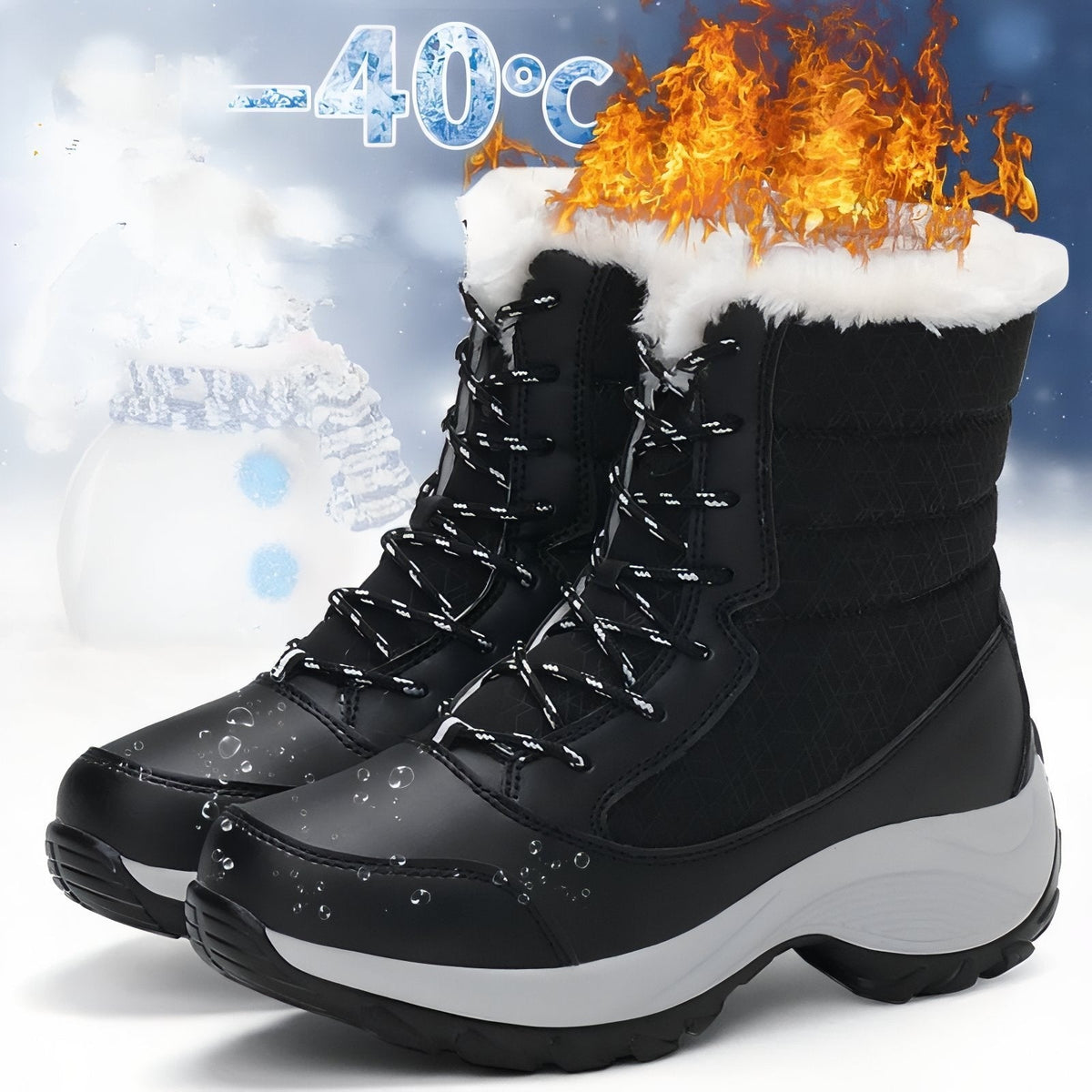 Snow Boots – Women's Insulated Waterproof Winter Boots