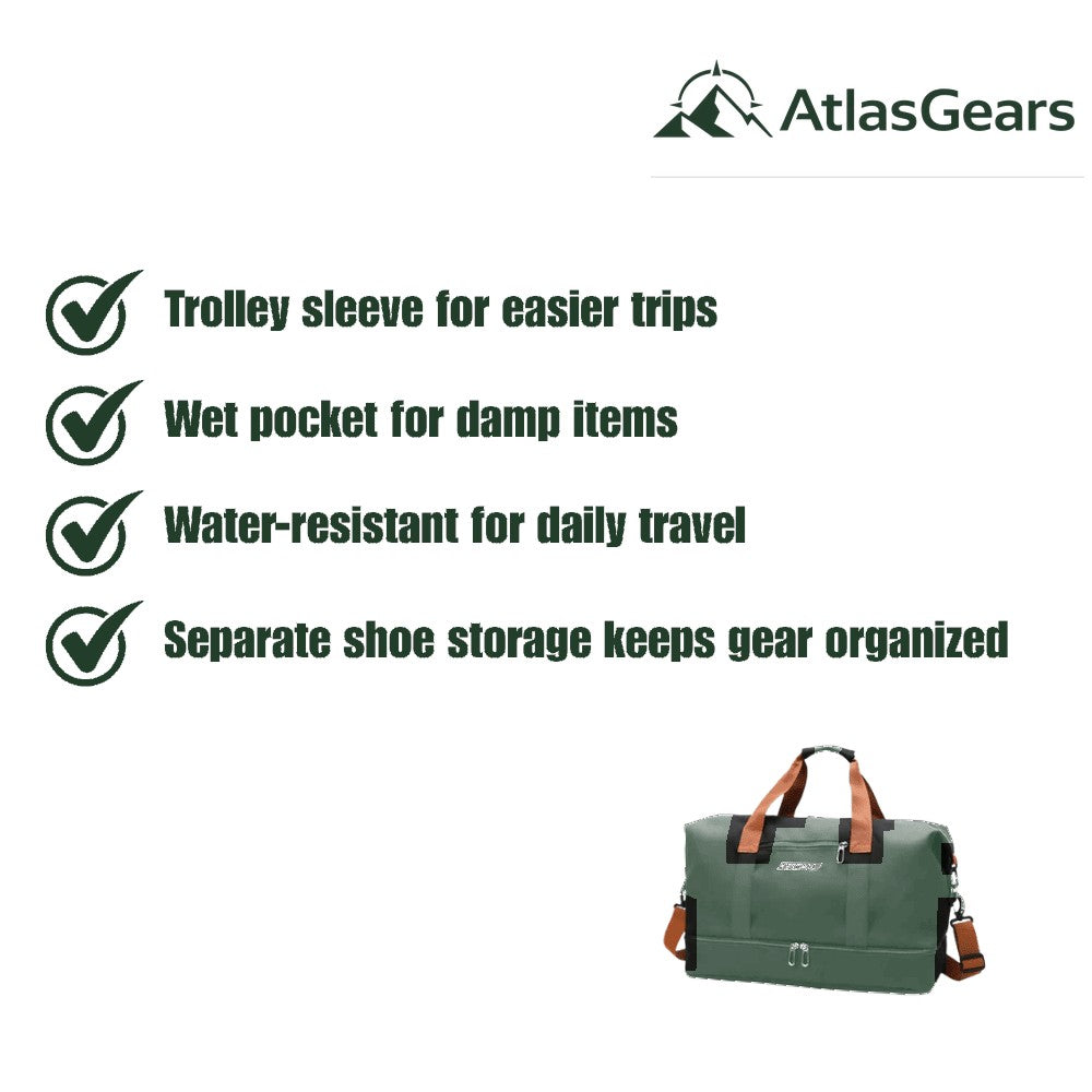 Sports Duffel Bag – Durable Water-Resistant 600D Travel Bag