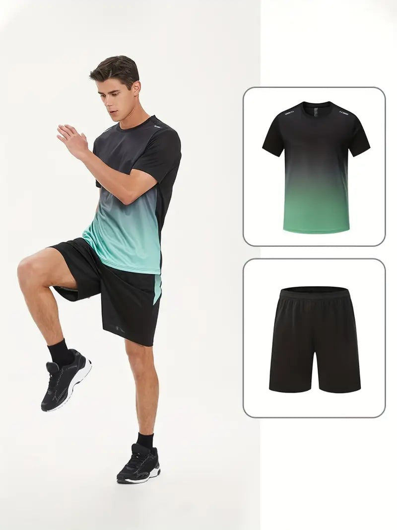 Sports Set – Men's 2-Piece Performance Shorts & T-Shirt