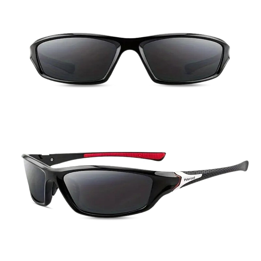 Sports Sunglasses – Men's Polarised Outdoor Sunglasses – Red