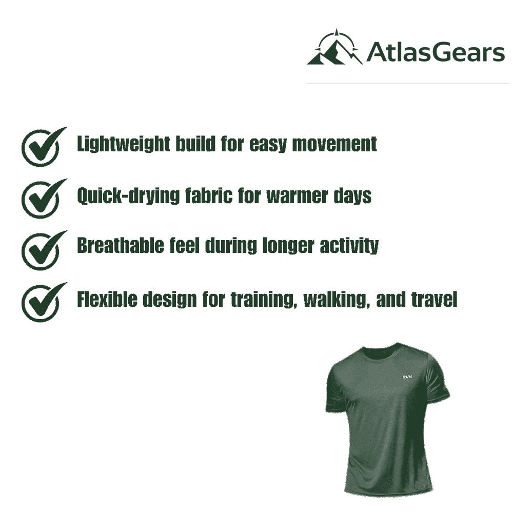 Sports T-Shirt – Lightweight Quick-Dry Breathable Top
