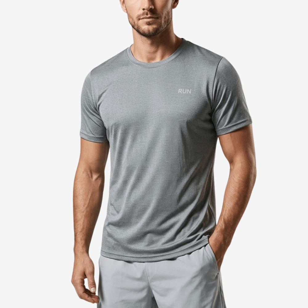Sports T-Shirt – Lightweight Quick-Dry Breathable Top – Grey