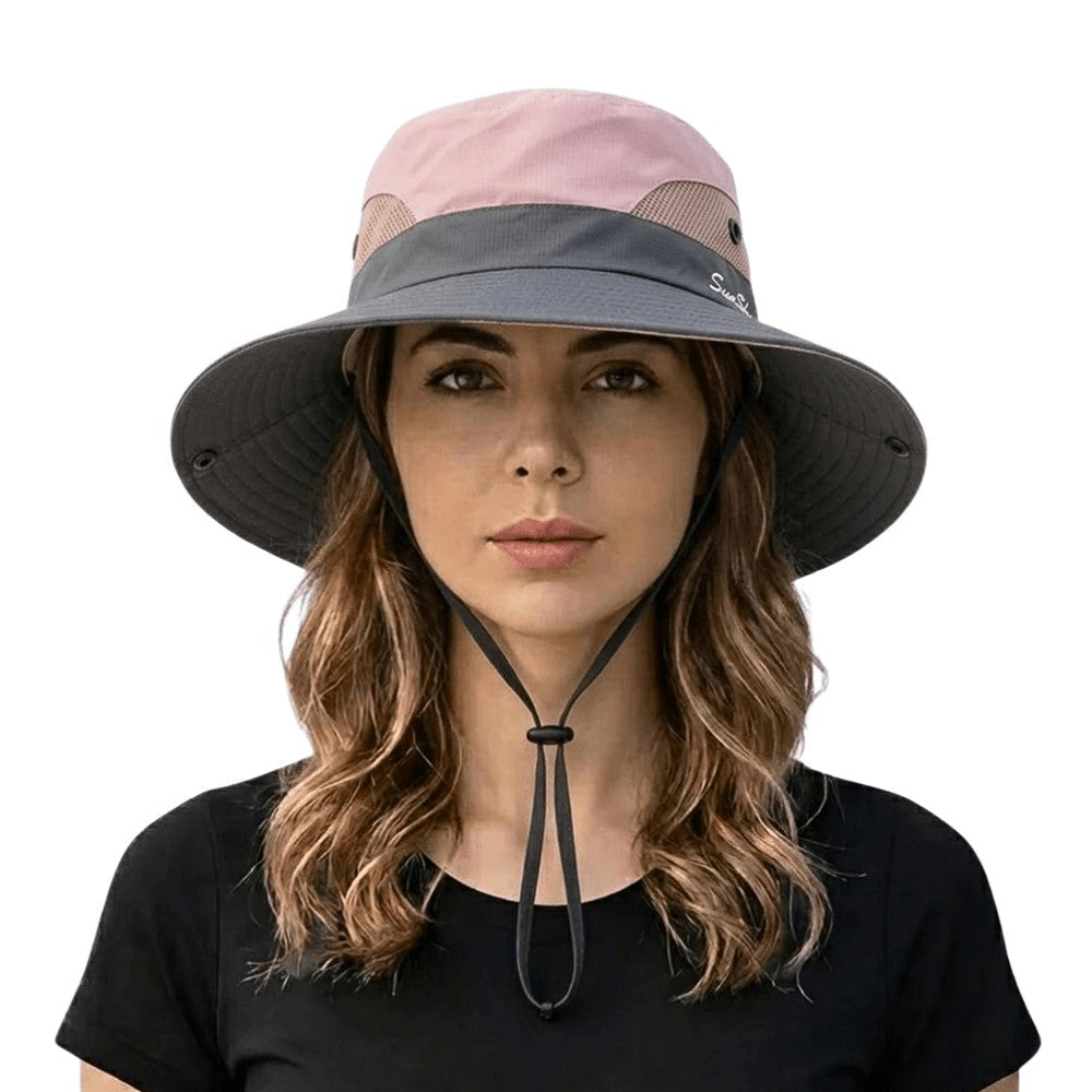 Sun Hat – Lightweight UPF 50+ Wide-Brim UV Protection Hat – Pink