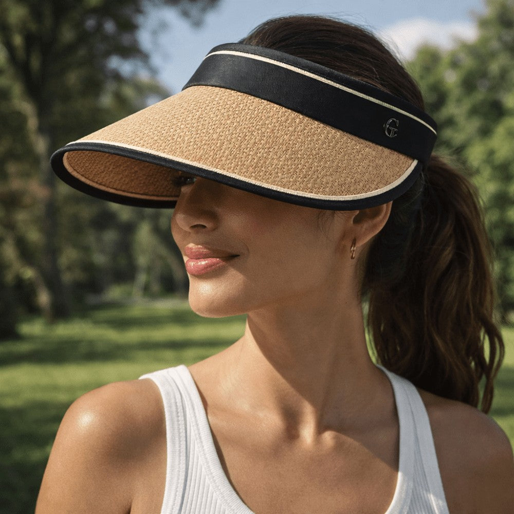 Sun Hat with UV Protection – Wide Brim, Open-Top & Packable – Khaki