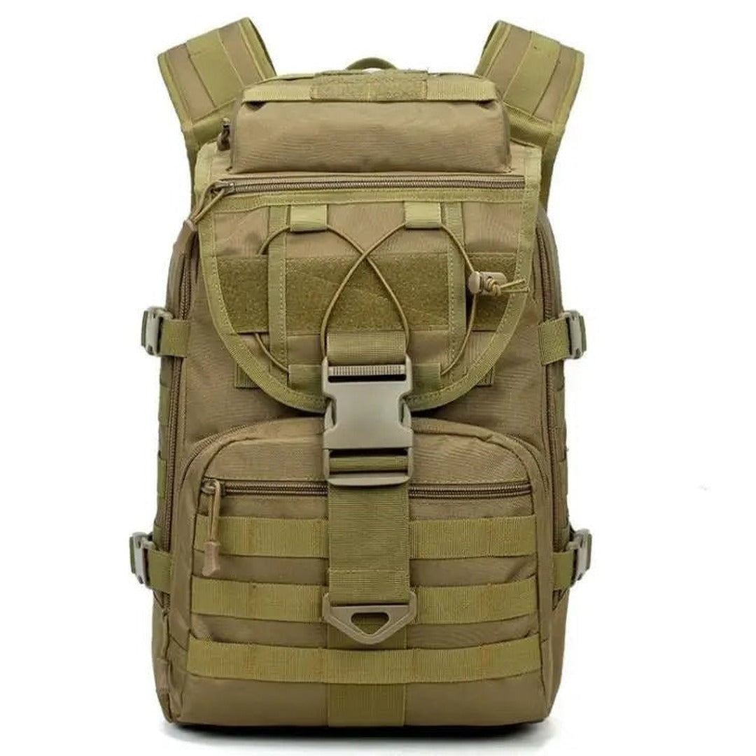 Tactical Backpack 40L – Rugged 1000D Nylon Rucksack – Brown