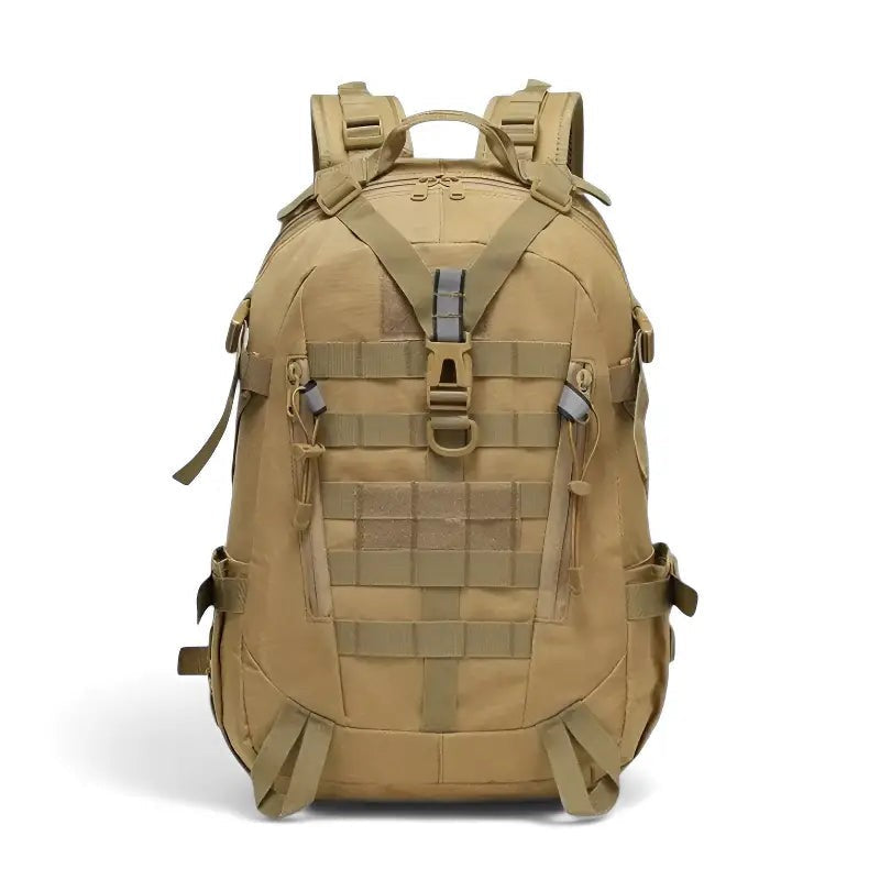 Tactical Backpack – Waterproof 800D Oxford Rucksack – Khaki