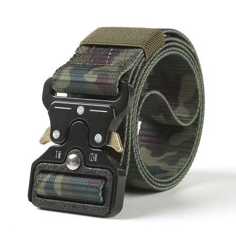 Tactical Belt – Men's Quick-Release Military Duty Belt – Camouflage