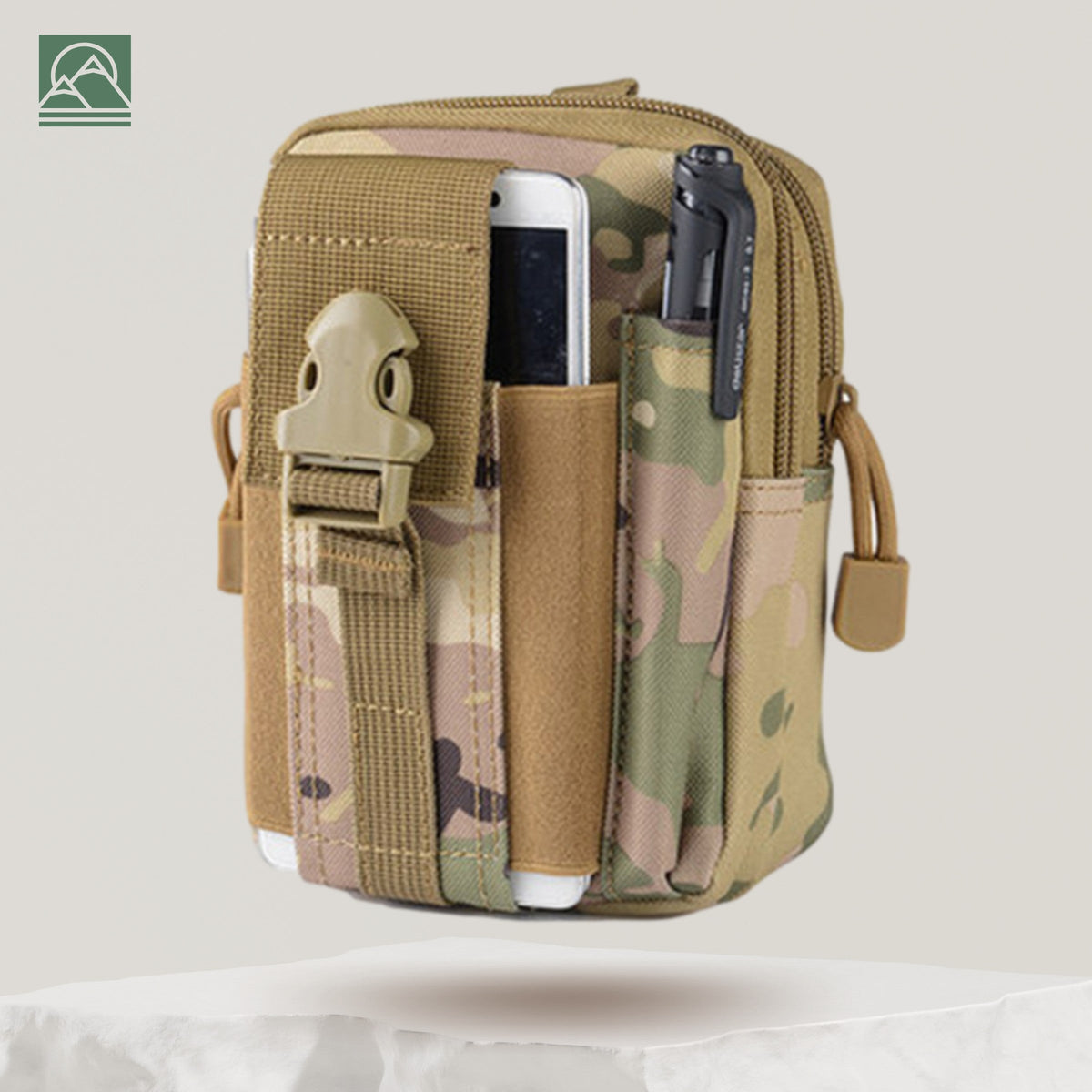 Tactical Belt Pouch – Waterproof Military Waist Bag – Camouflage