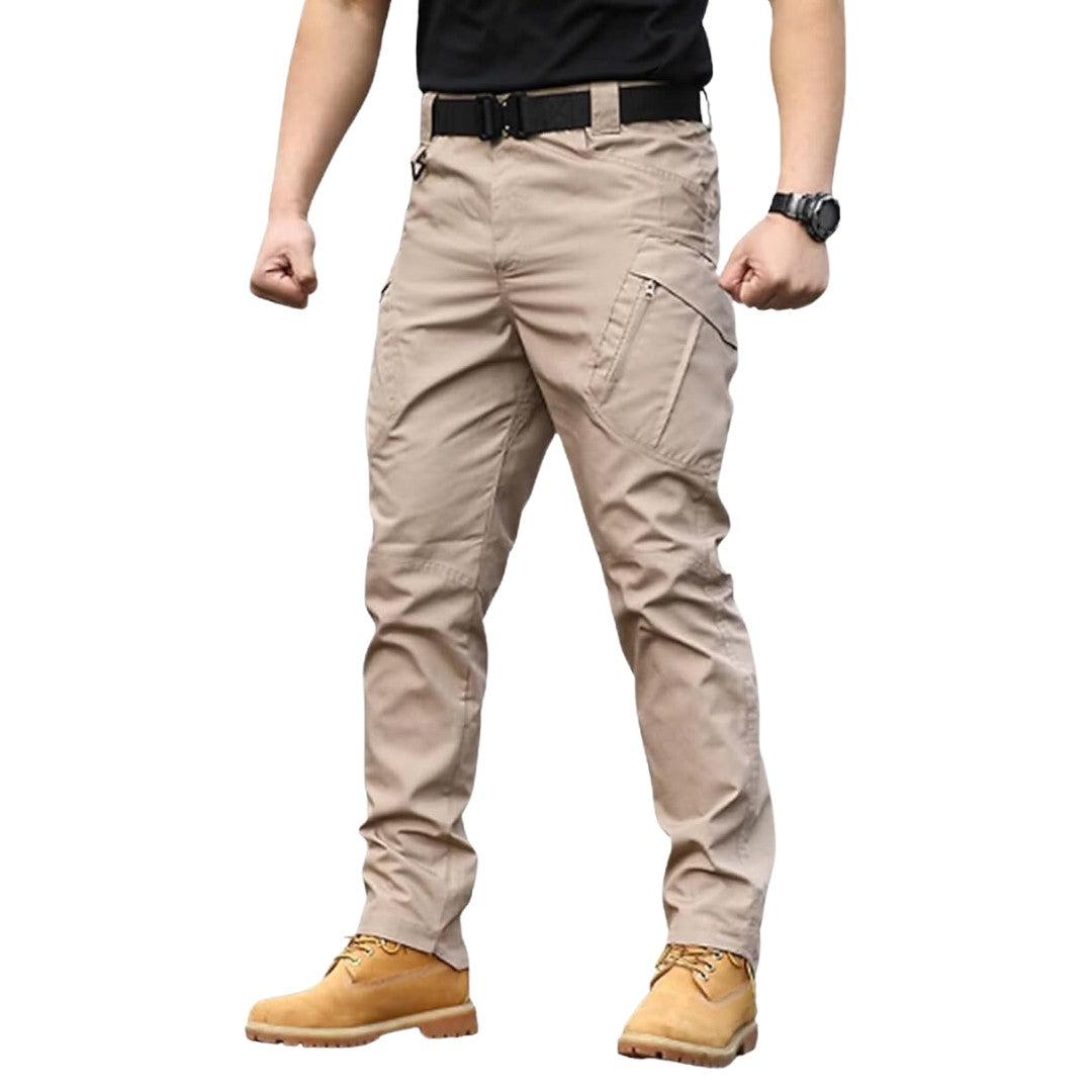 Tactical Cargo Trousers – Men's Durable Outdoor Trousers – Khaki