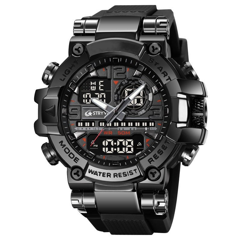 Tactical Watch – Men's Waterproof Sports Digital Watch – Black