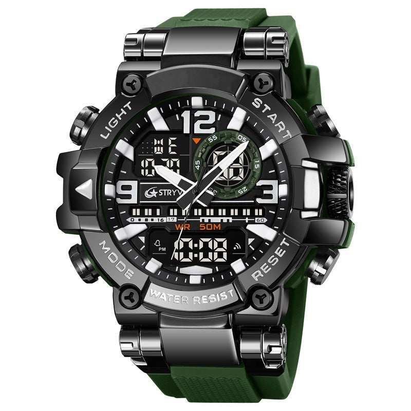 Tactical Watch – Men's Waterproof Sports Digital Watch – Arm Green