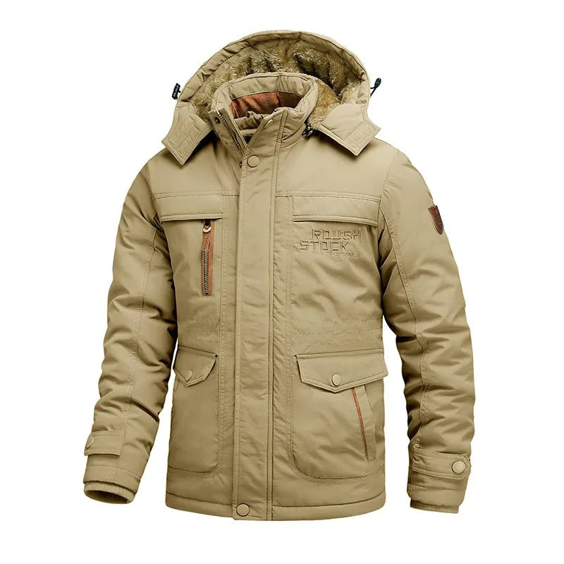 Tactical Winter Jacket – Waterproof Insulated Hooded Men's Coat