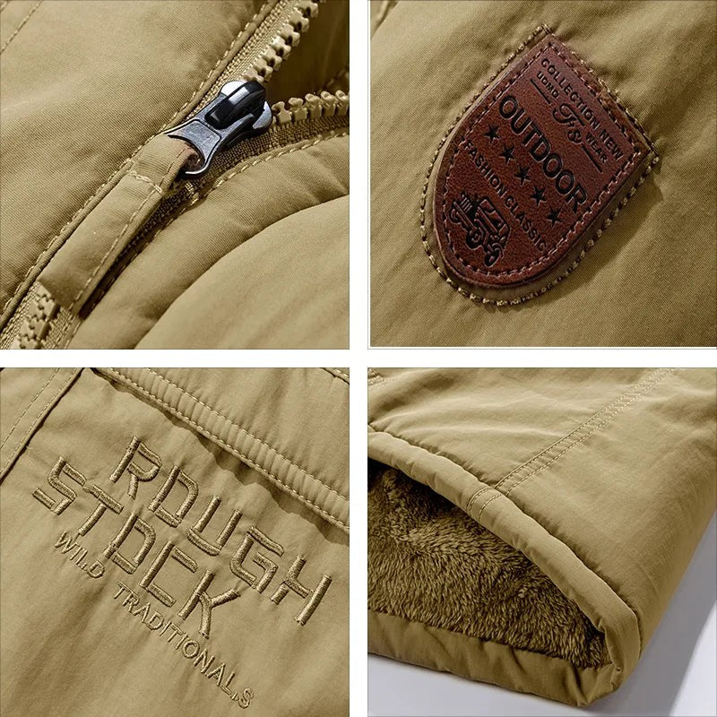 Tactical Winter Jacket – Waterproof Insulated Hooded Men's Coat