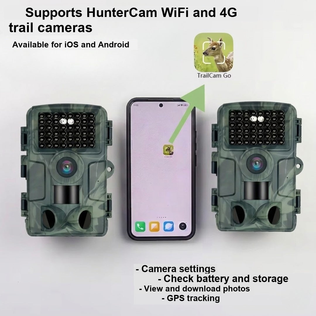 Trail Camera – 4K 60MP Wildlife Camera with Night Vision