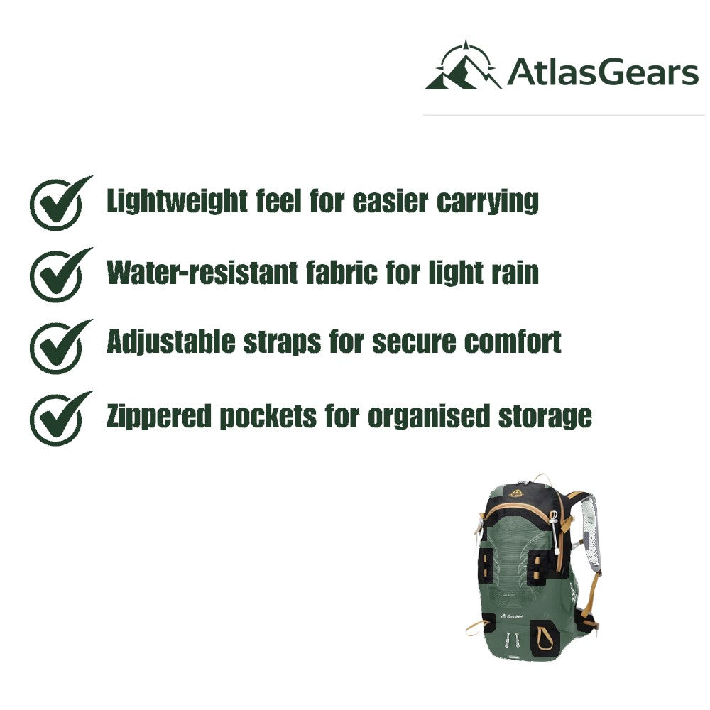 Trail Daypack – Lightweight Water-Resistant Hiking Backpack