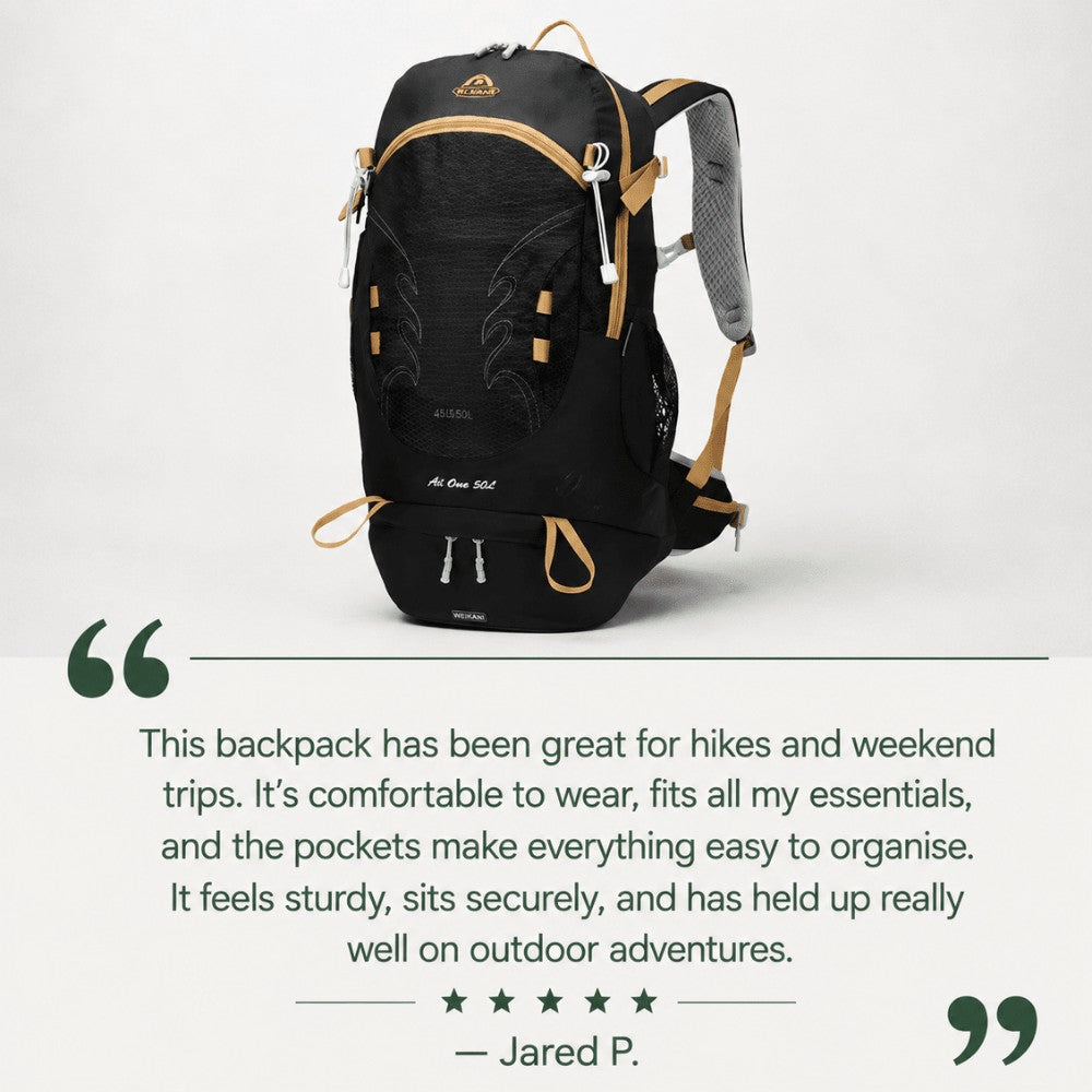 Trail Daypack – Lightweight Water-Resistant Hiking Backpack