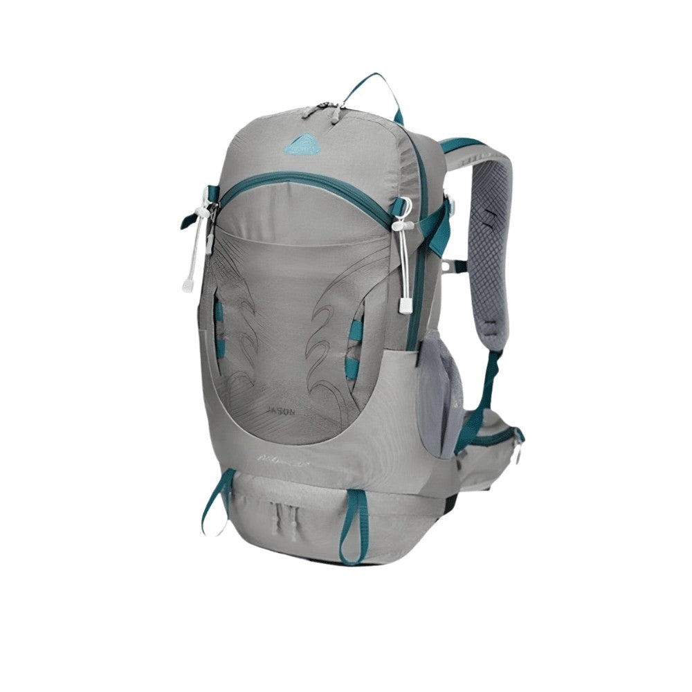 Trail Daypack – Lightweight Water-Resistant Hiking Backpack – Light Grey
