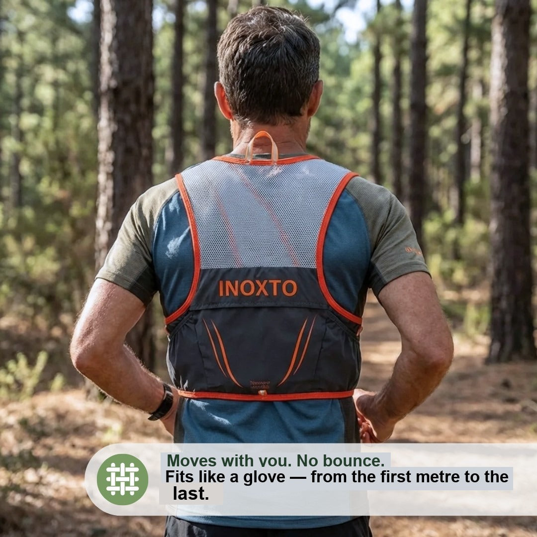 Trail Running Vest – Hydration Vest with 2 Soft Flasks