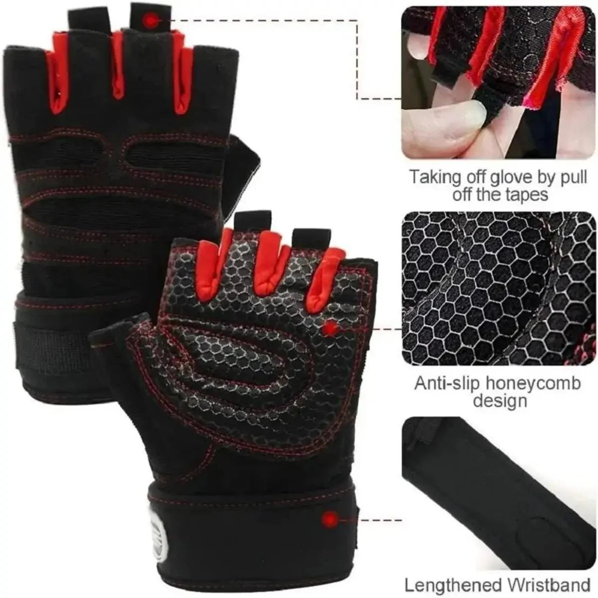 Training Gloves – Breathable Half-Finger Fitness Gloves