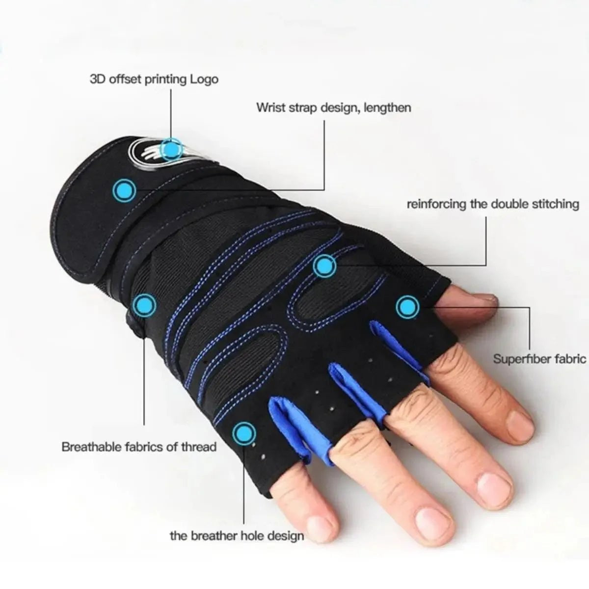 Training Gloves – Breathable Half-Finger Fitness Gloves
