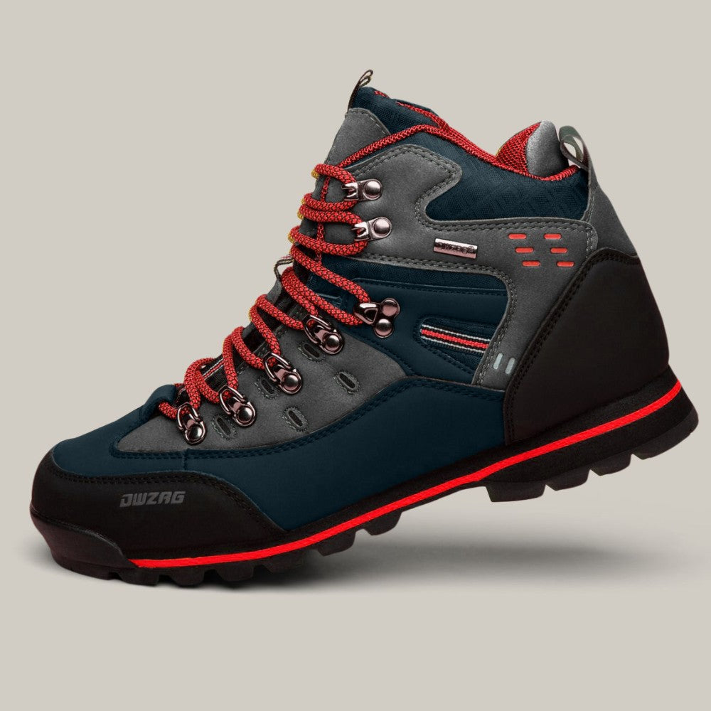 Trekking Shoes – Men's Waterproof Lightweight Hiking Boots – Red