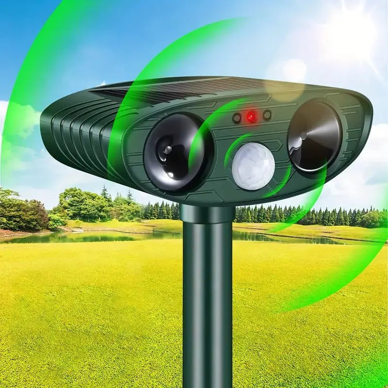 Ultrasonic Cat Repeller – Solar Garden Animal Deterrent