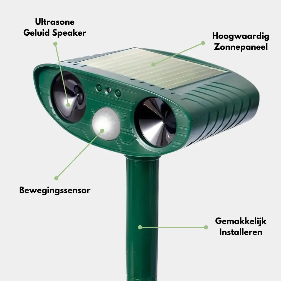 Ultrasonic Cat Repeller – Solar Garden Animal Deterrent