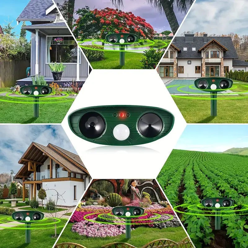 Ultrasonic Cat Repeller – Solar Garden Animal Deterrent