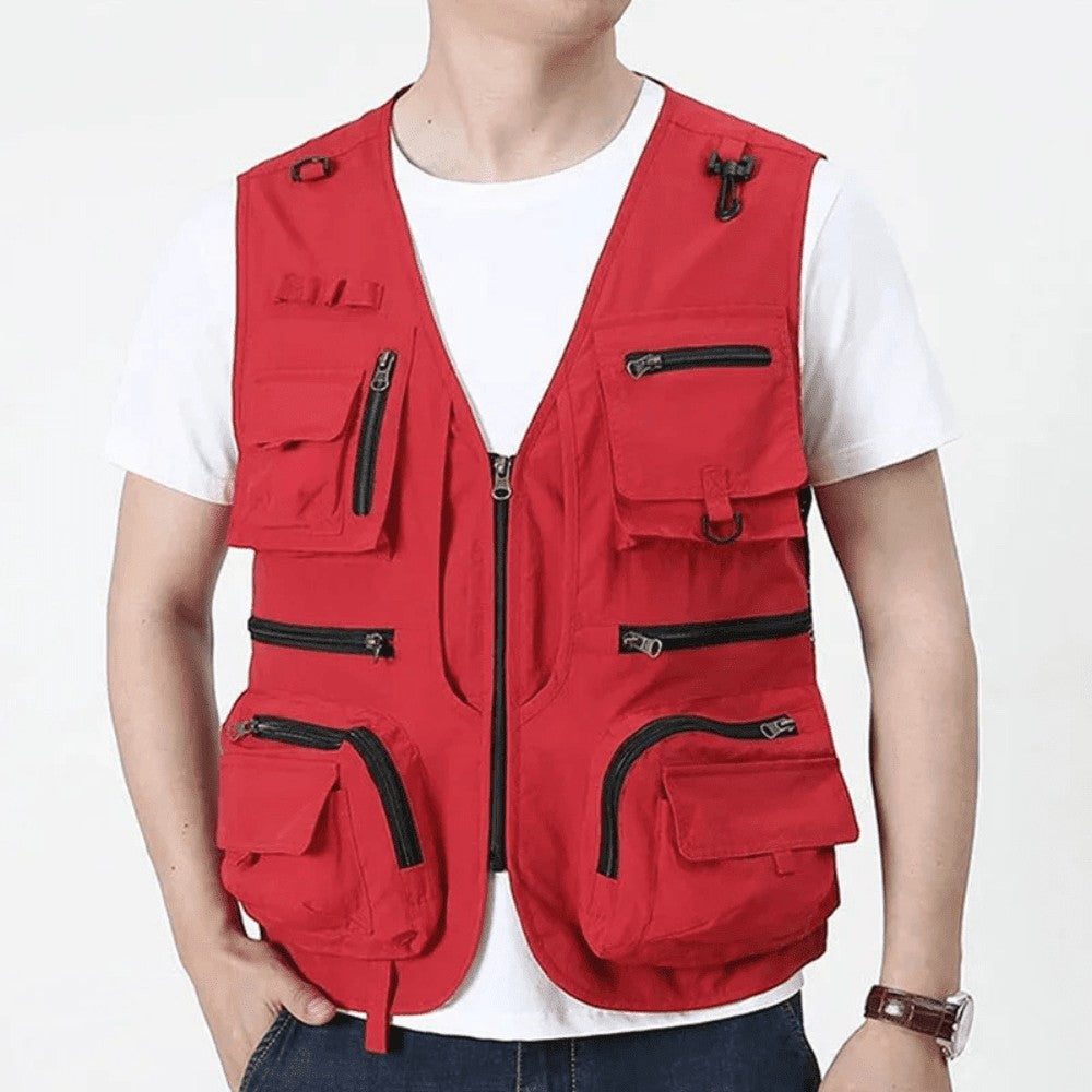 Utility Vest – Lightweight Mesh Multi-Pocket Fishing Vest