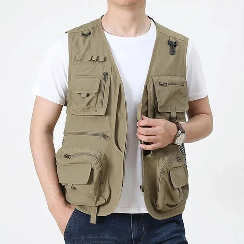 Utility Vest – Lightweight Mesh Multi-Pocket Fishing Vest