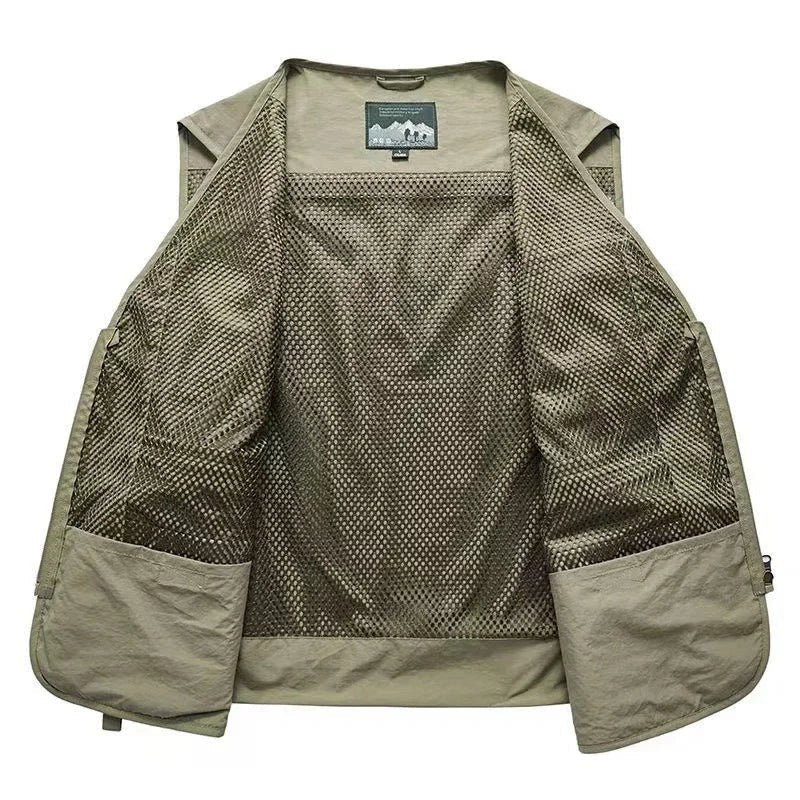 Utility Vest – Lightweight Mesh Multi-Pocket Fishing Vest