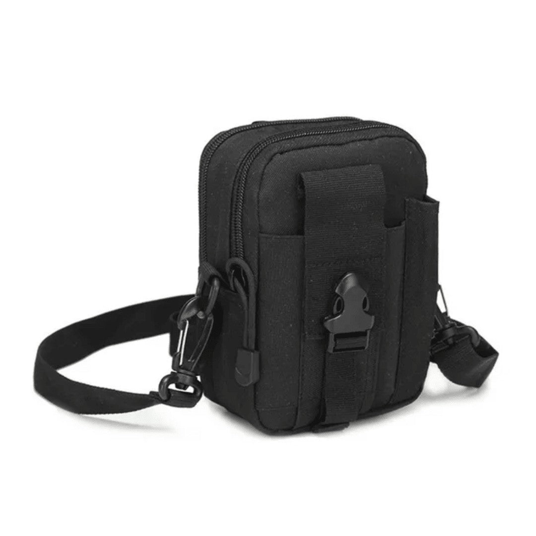 Waist Bag – Durable Water-Resistant Nylon Bum Bag – Black