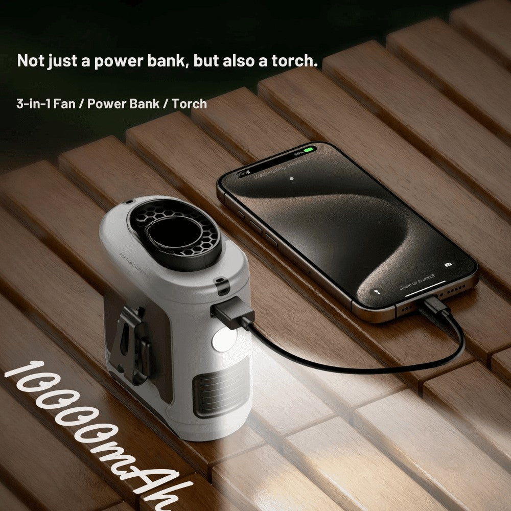 Waist Fan – Rechargeable Water-Resistant Outdoor Cooling Fan