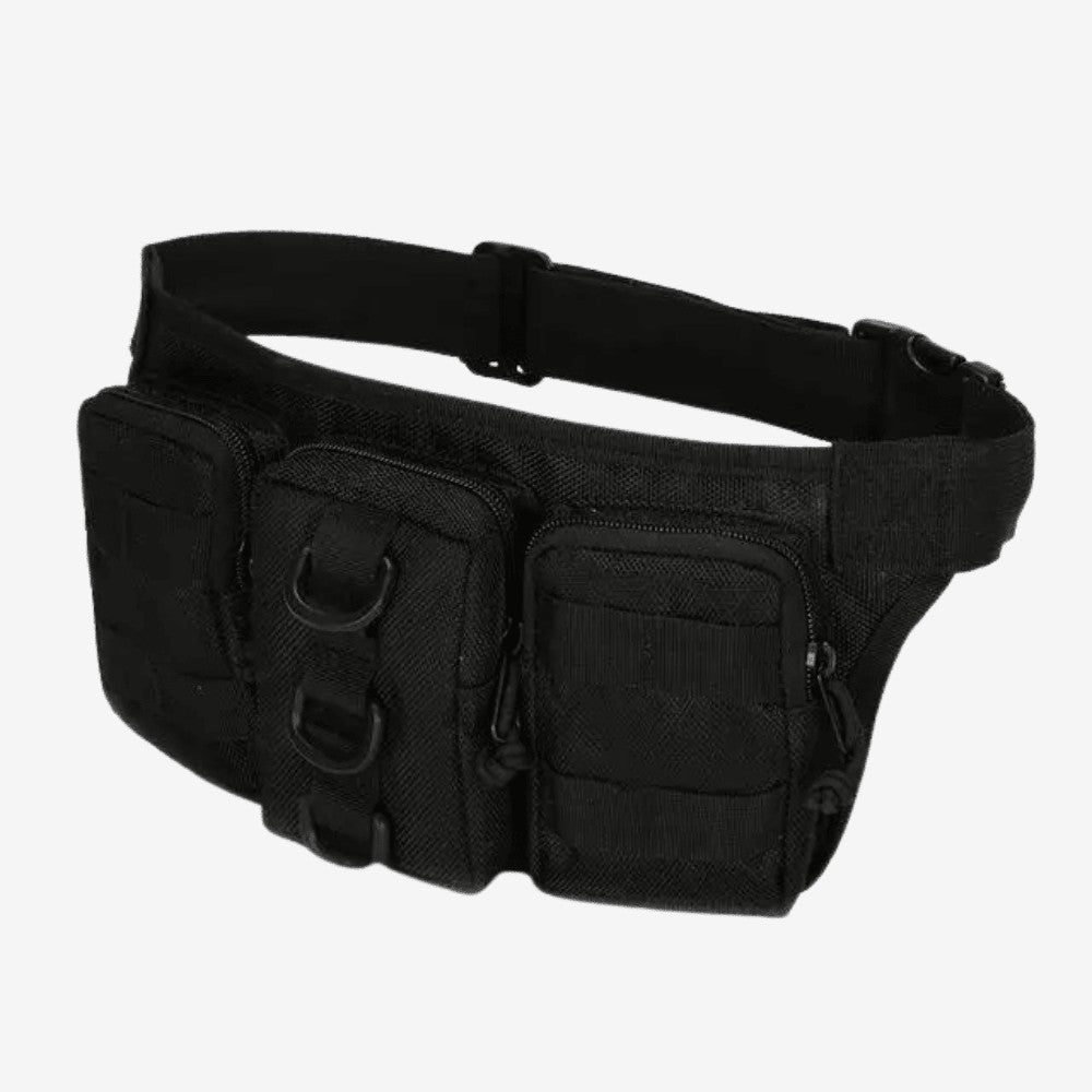Waist Pack – Durable Adjustable 5L Bum Bag – Black