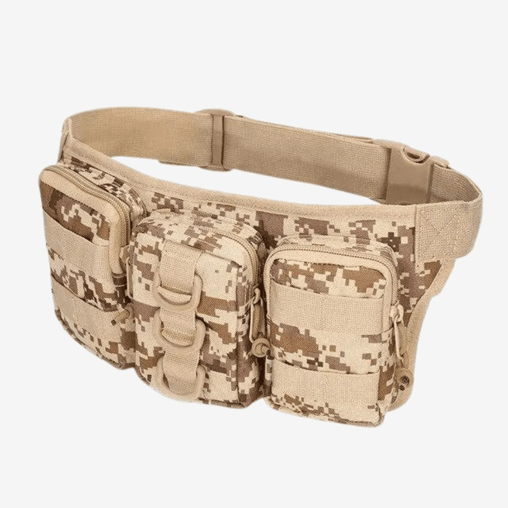 Waist Pack – Durable Adjustable 5L Bum Bag – Sand