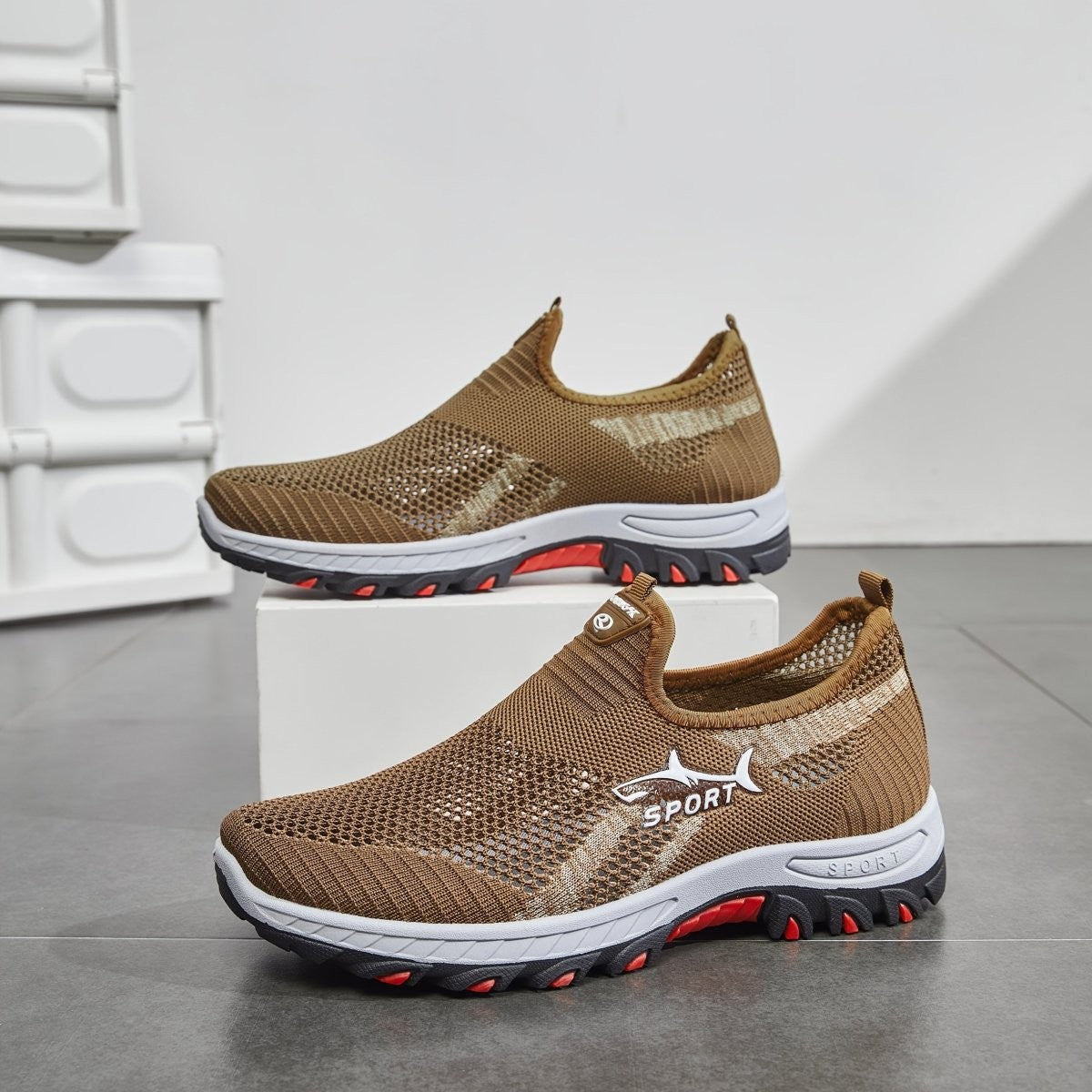 Walking Shoes – Lightweight Breathable Mesh Slip-On Shoes