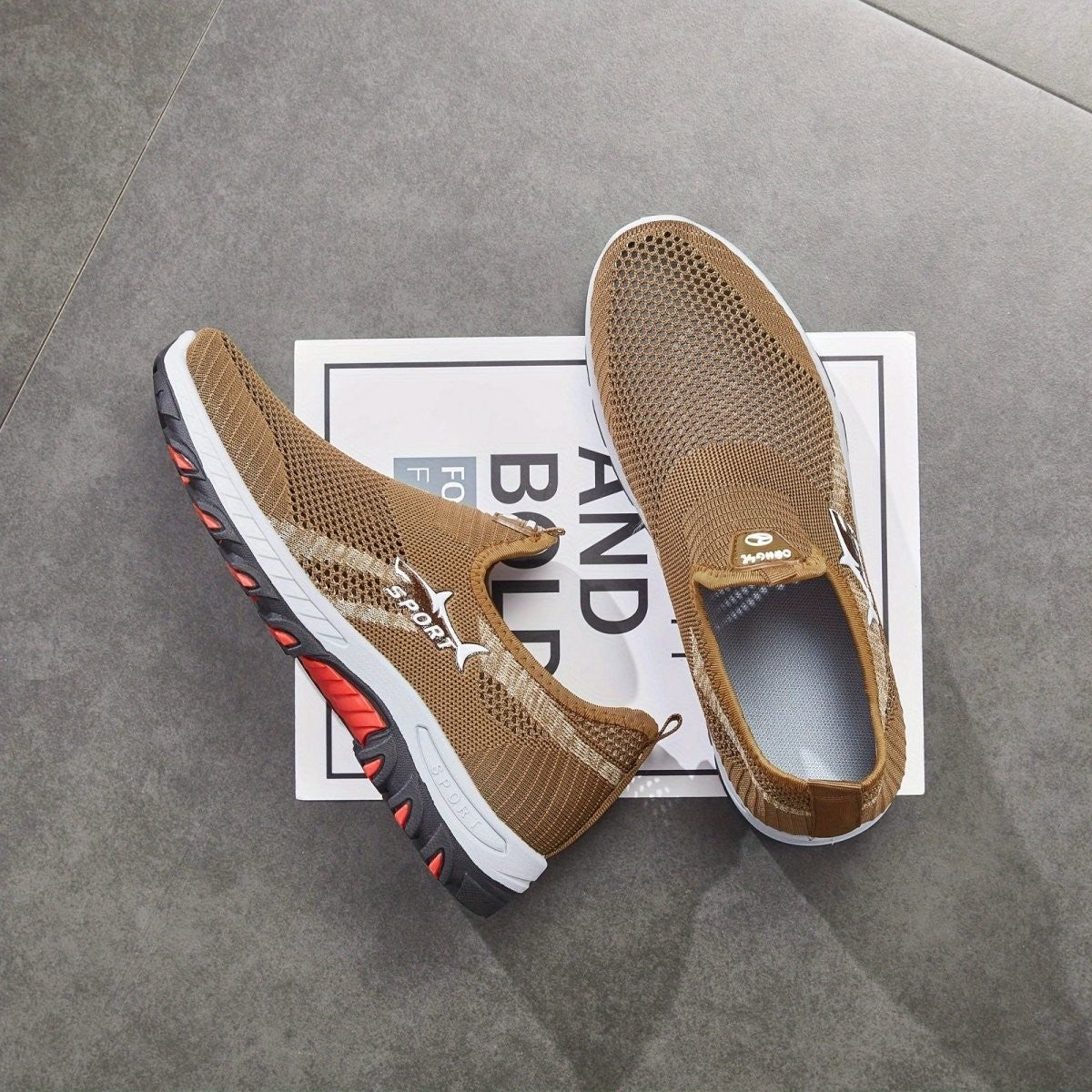Walking Shoes – Lightweight Breathable Mesh Slip-On Shoes