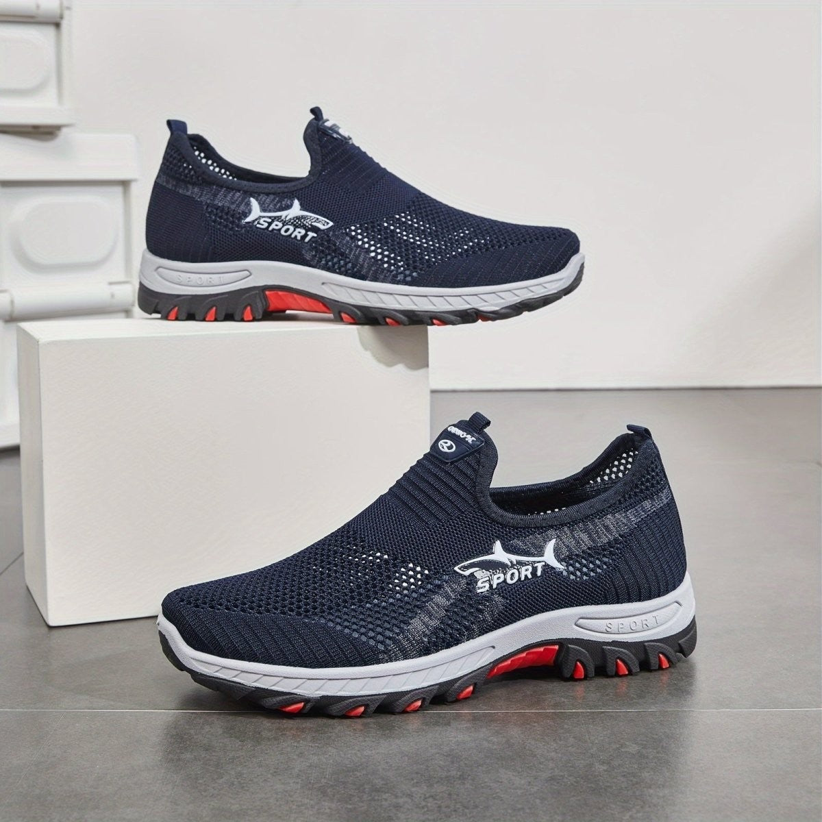 Walking Shoes – Lightweight Breathable Mesh Slip-On Shoes