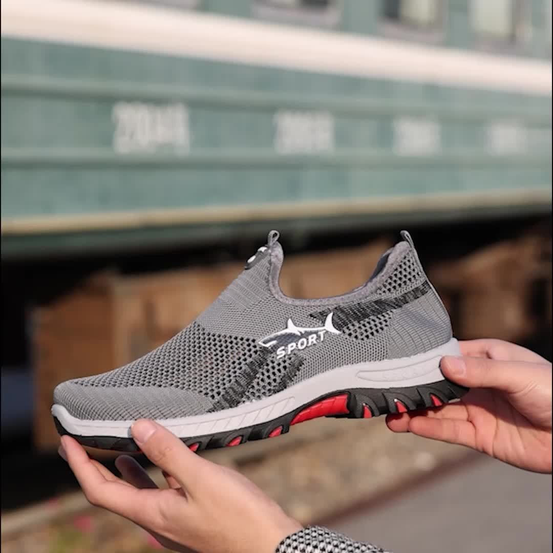 Walking Shoes – Lightweight Breathable Mesh Slip-On Shoes