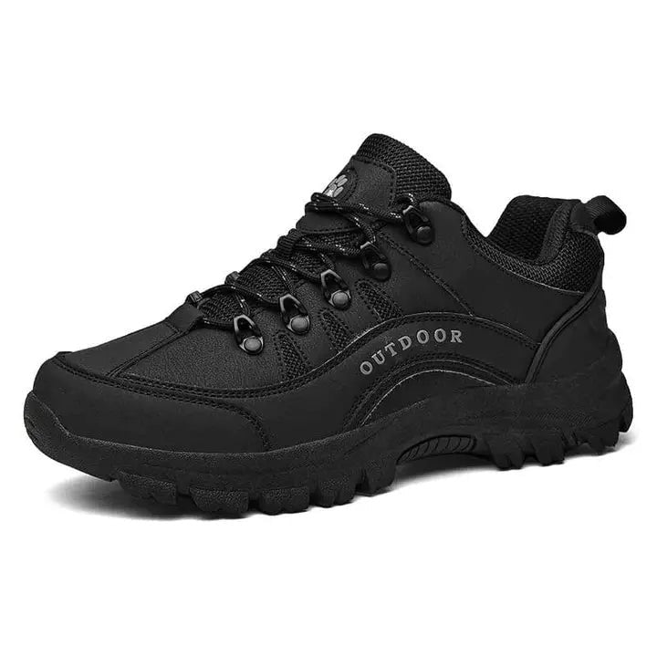 Walking Shoes – Men's Cushioned Comfortable Trail Shoes – Black