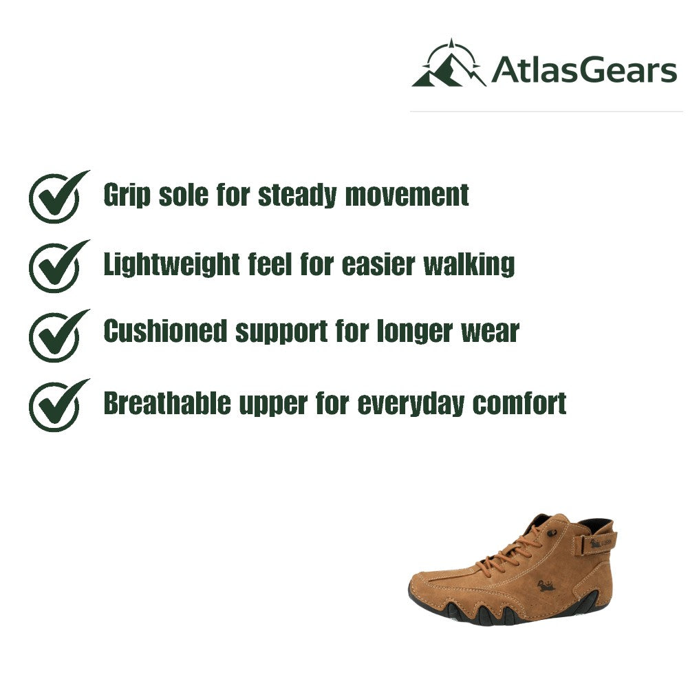 Walking Shoes – Men's Lightweight Breathable Grip Trainers