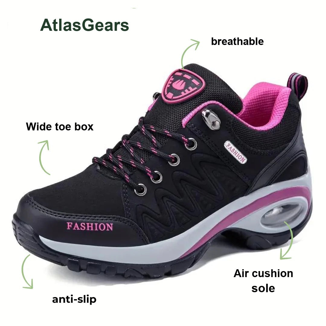 Walking Shoes – Women's Waterproof Wide-Fit Trail Shoes